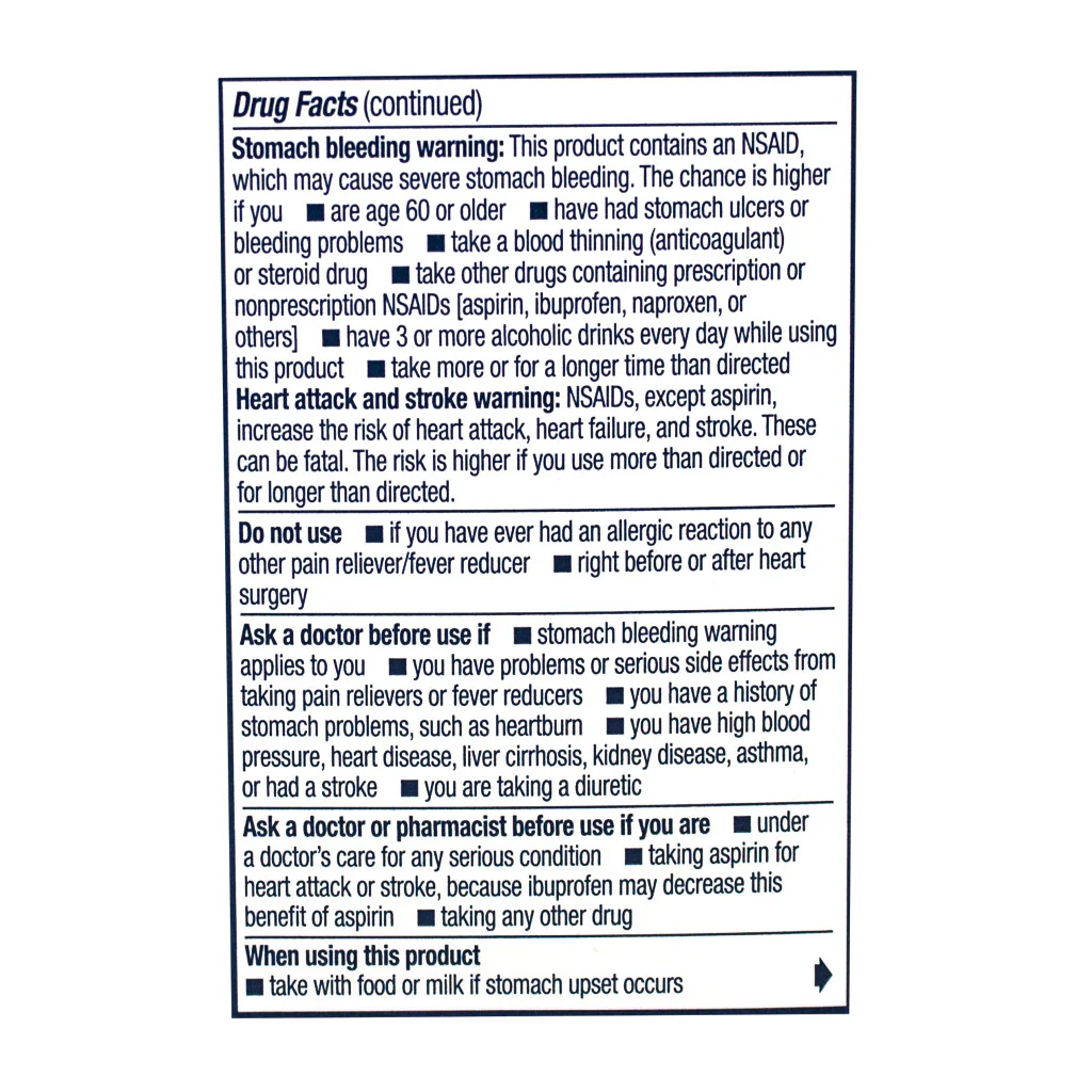 Advil Ibuprofen Liqui-Gels Box - Box of 20 - Image 3