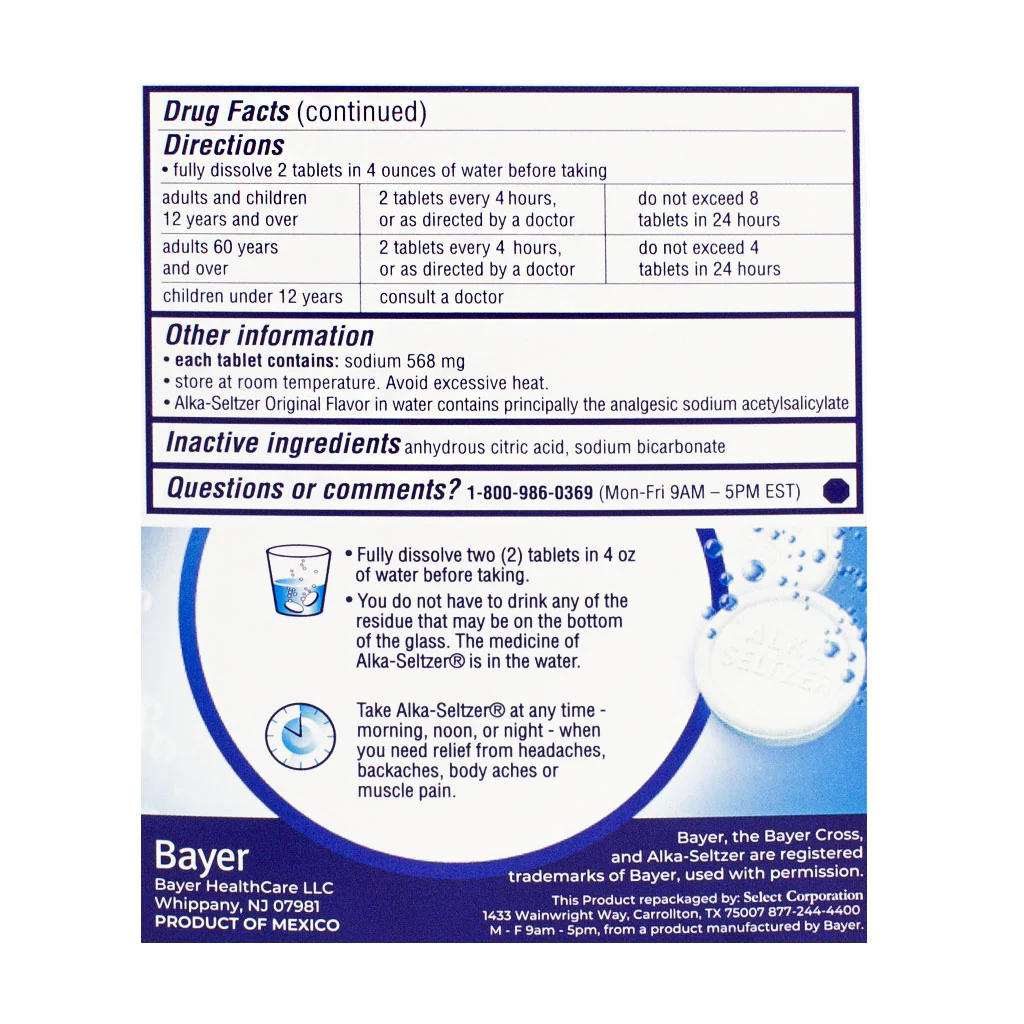 Alka-Seltzer Pain Relief - Pack of 2 - Image 3