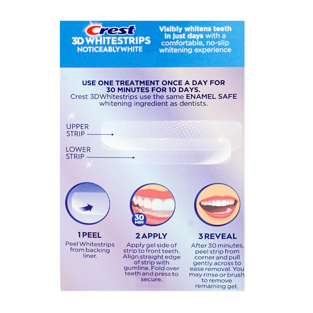 Crest 3D Whitestrips At-Home Teeth Whitening Kit - Box of 10 Treatments - Image 3