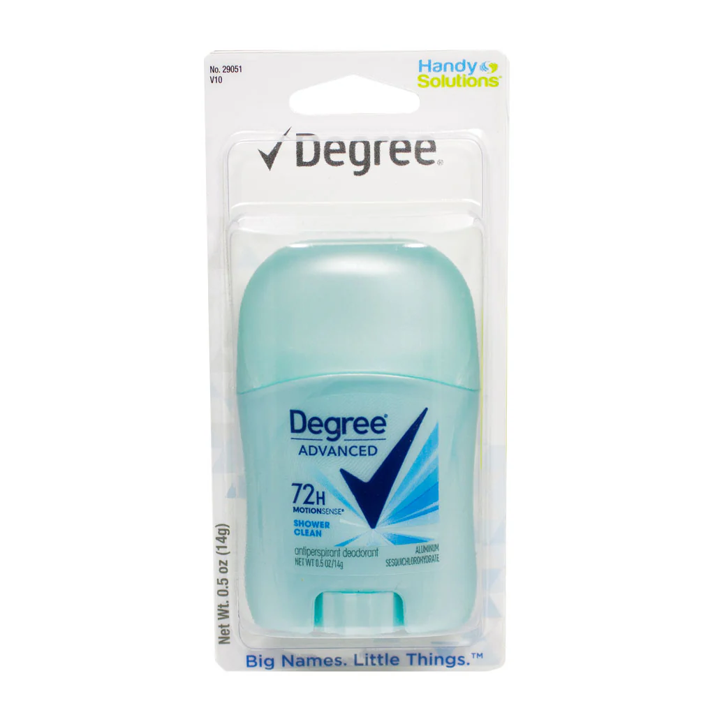 Degree Shower Clean Deodorant - Carded 0.5 oz.