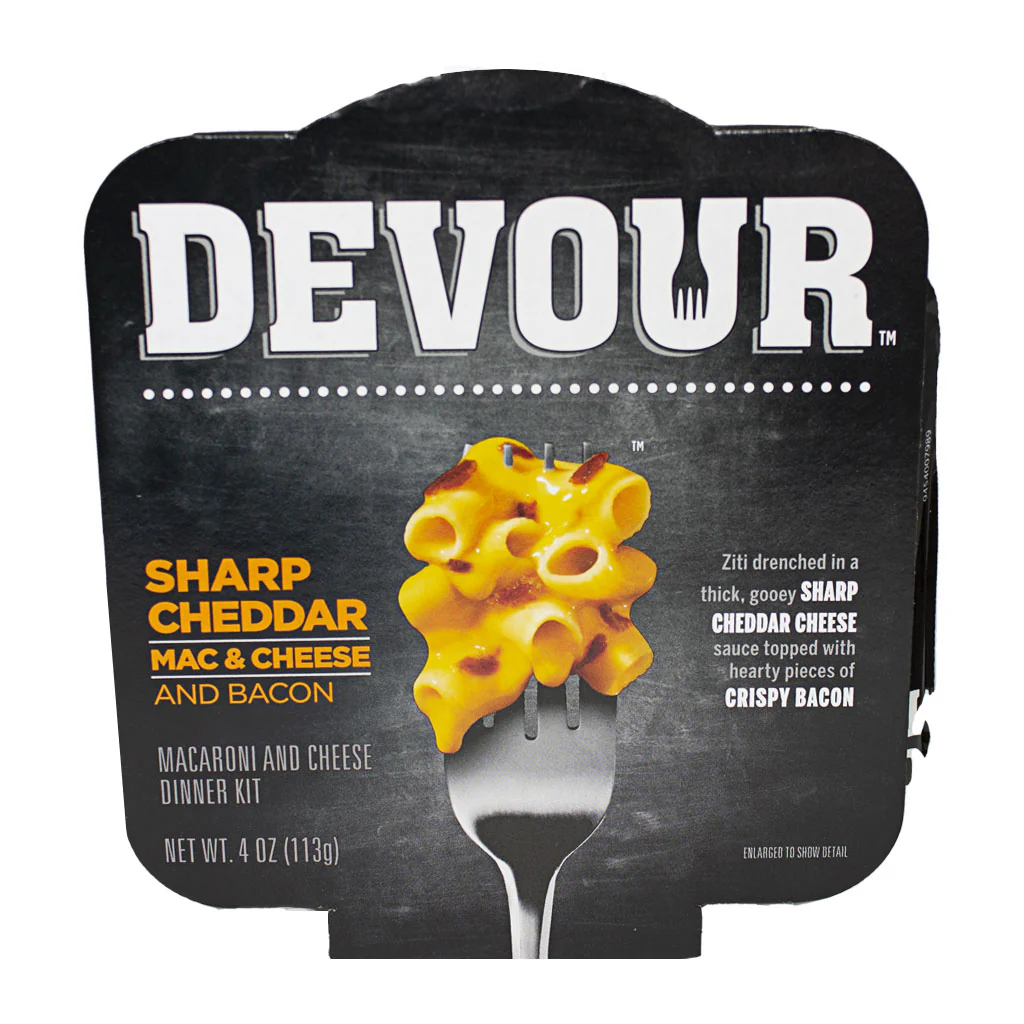Devour Sharp Cheddar Mac & Cheese with Bacon - 4 oz.
