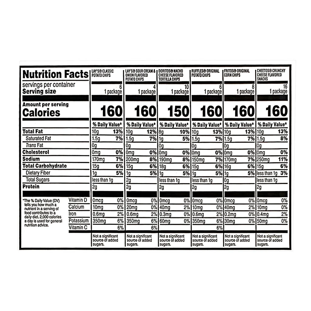 Frito -Lay Flavor Mix Chips & Snacks Variety Pack - Image 2