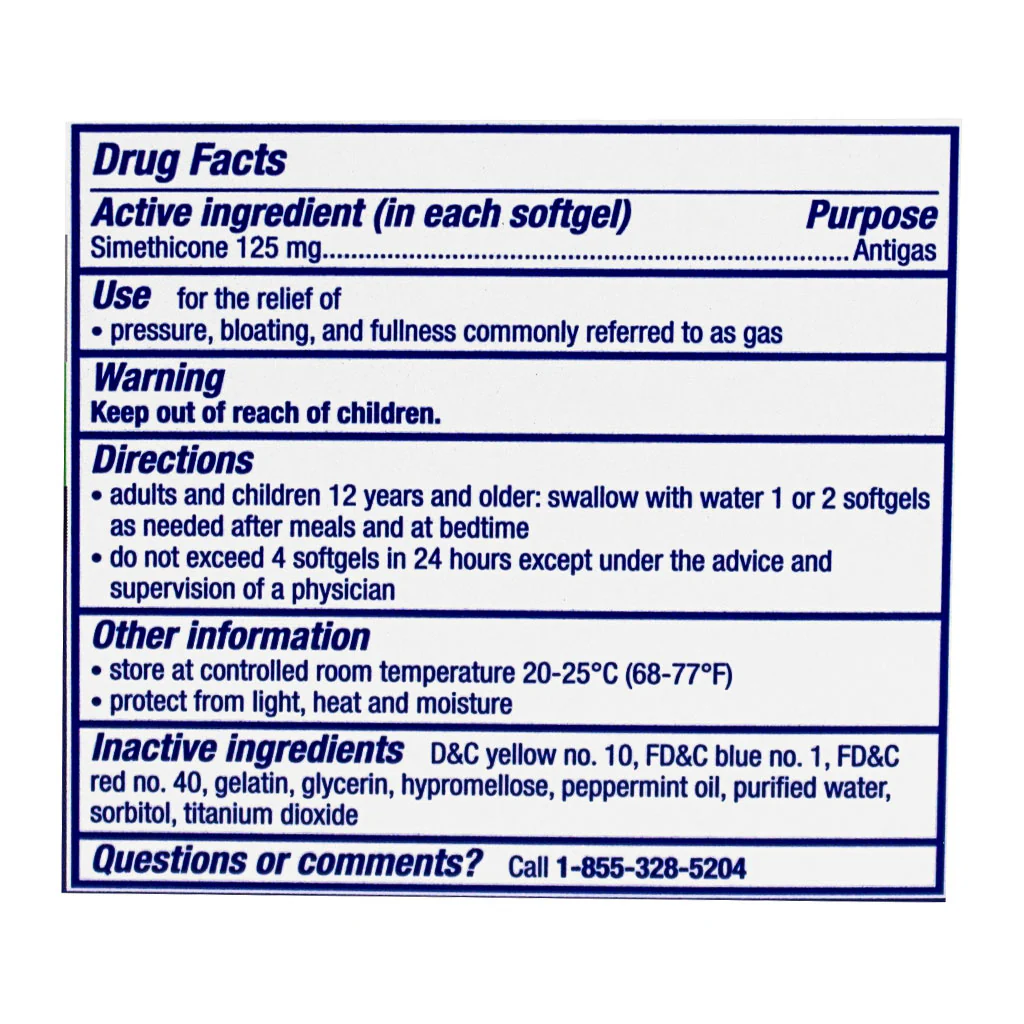 Gas-X Antigas Softgels - Box of 10 - Image 2