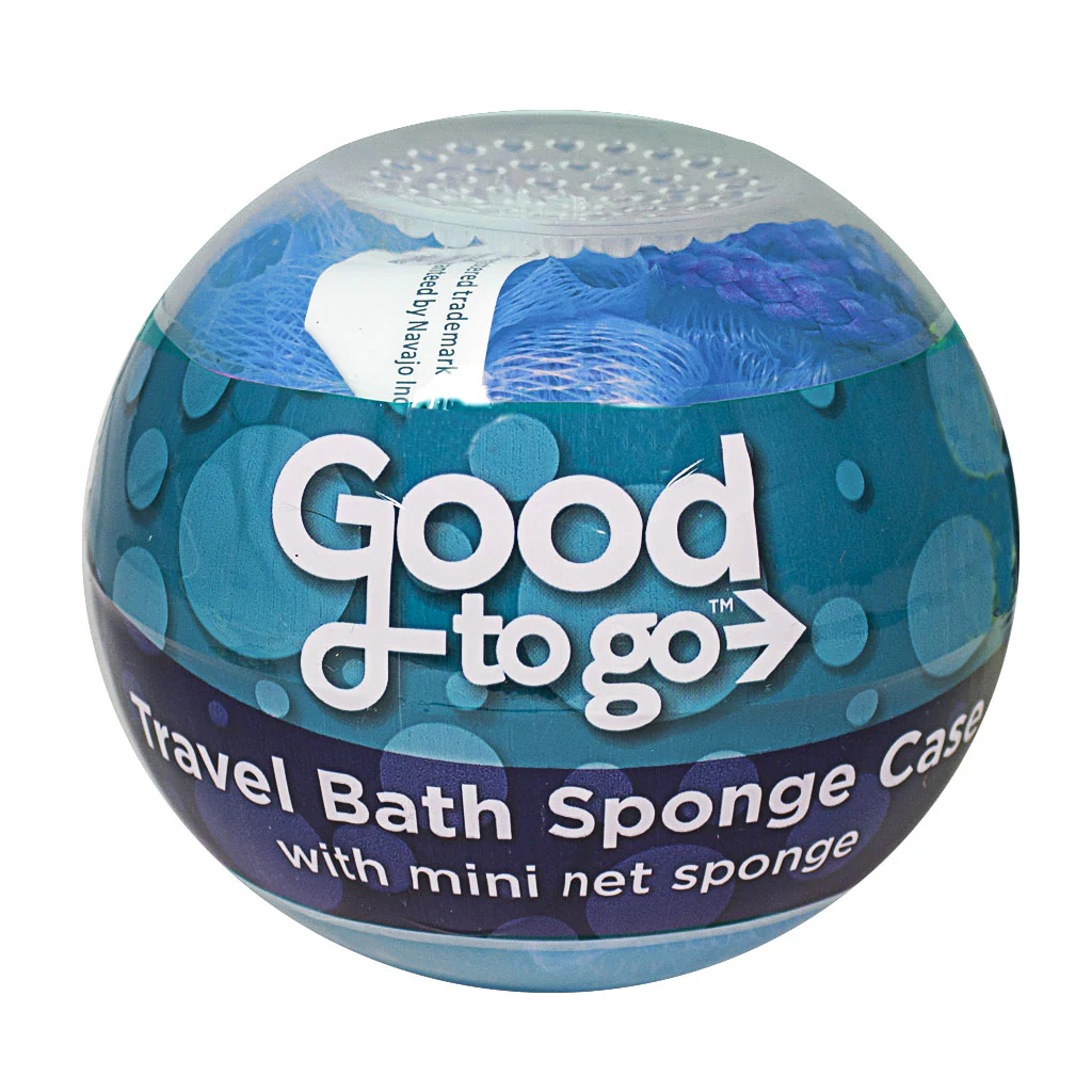 Good to Go Travel Bath Puff Loofah in Breathable Case - Image 3