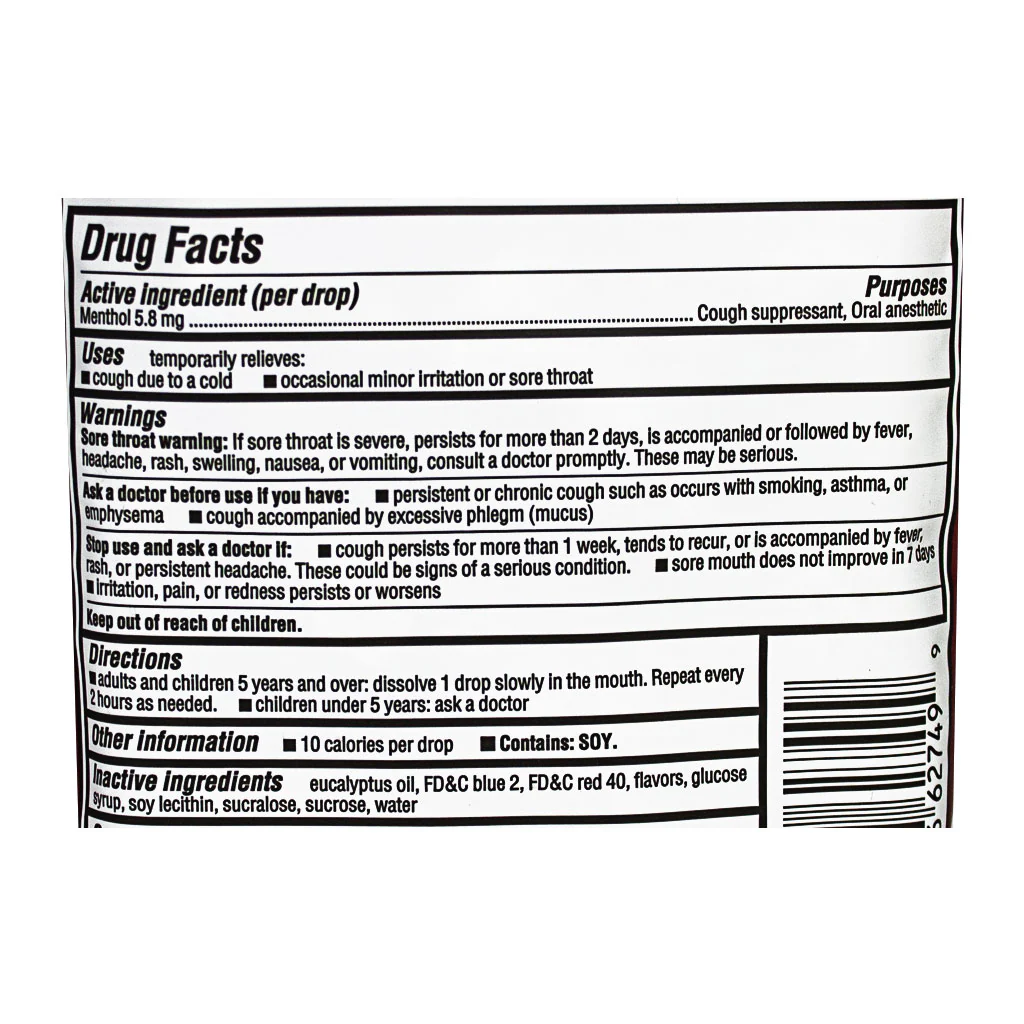 Halls Cough Suppressant Regular - Stick of 9 Drops - Image 3