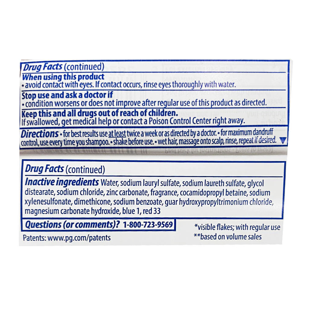 Head & Shoulders Classic Clean Dandruff Shampoo - 3 oz. - Image 3