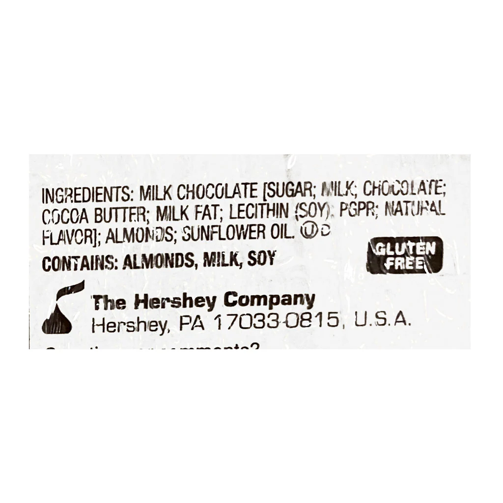 Hersheys Milk Chocolate Bar With Almonds - 1.45 oz. - Image 3