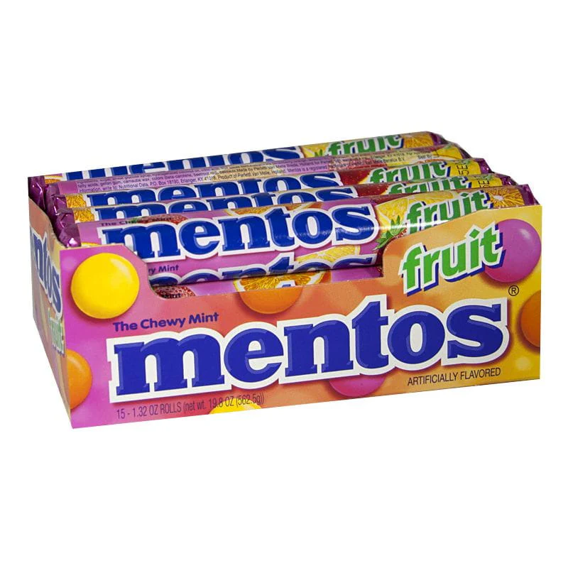Mentos Mixed Fruit - 1.32 oz. Roll - Image 2