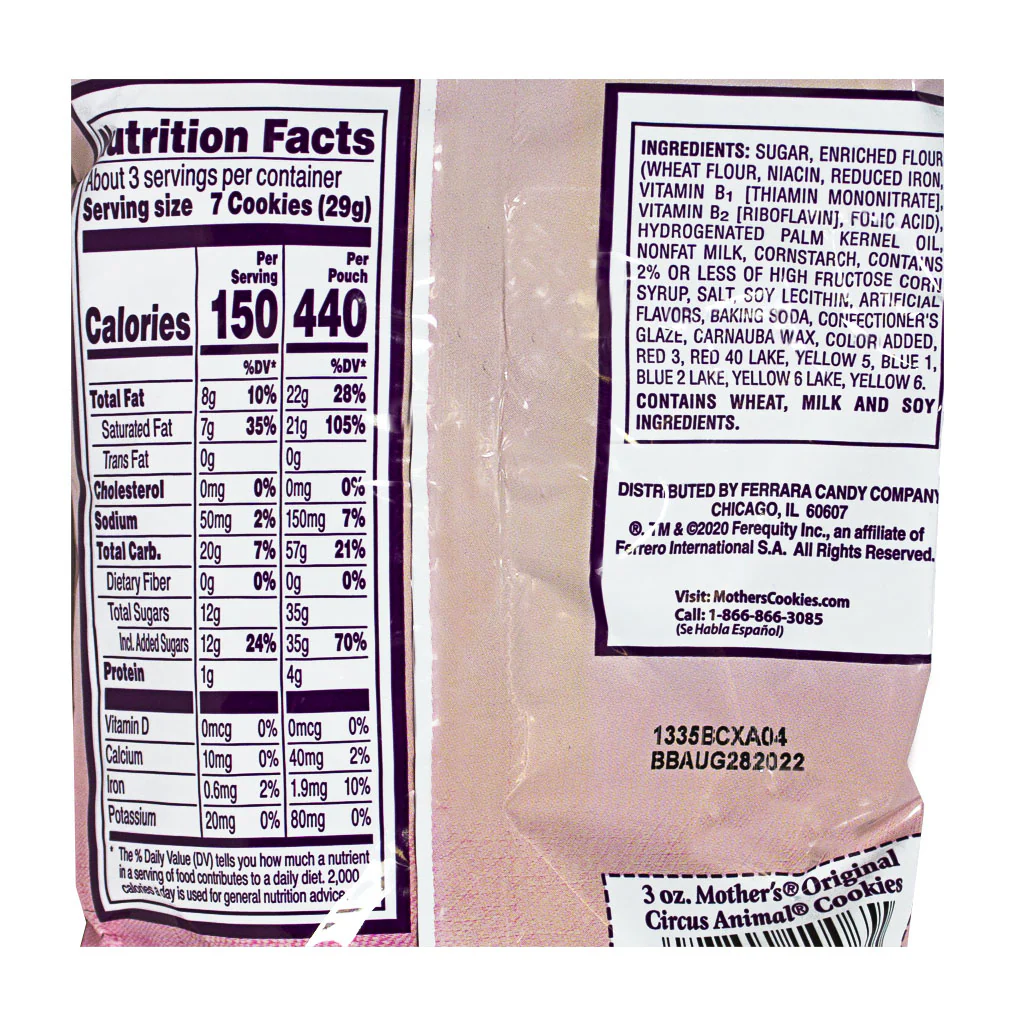 Mother’s Original Circus Animal Cookies - 3 oz. - Image 2