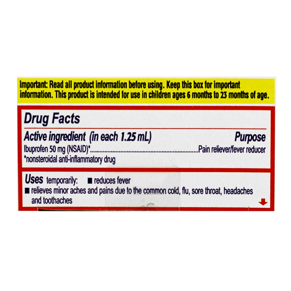 Motrin Concentrated Infants' Drops - 0.5 oz. - Image 4