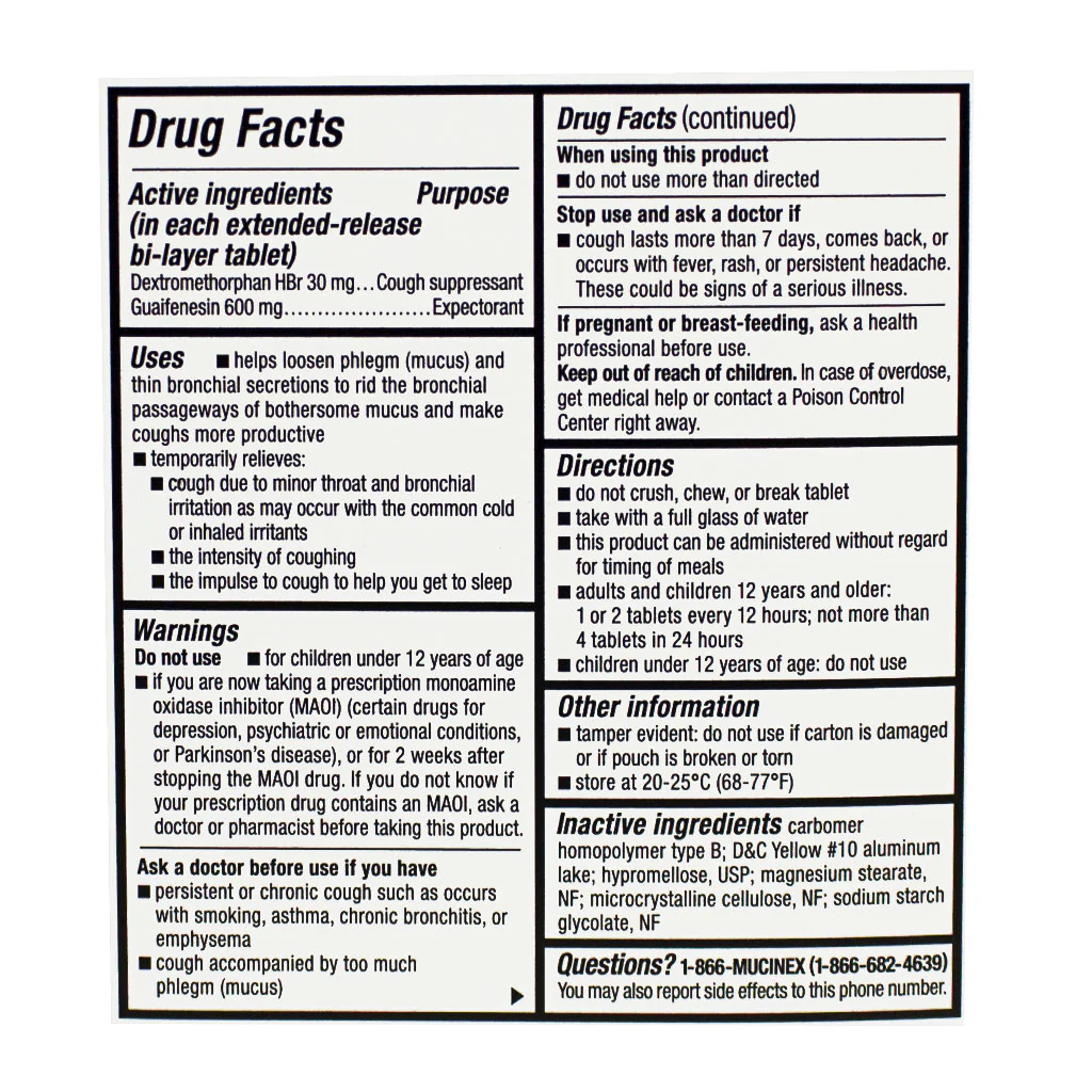 Mucinex DM Expectorant & Cough Suppressant - Pack of 2 - Image 3
