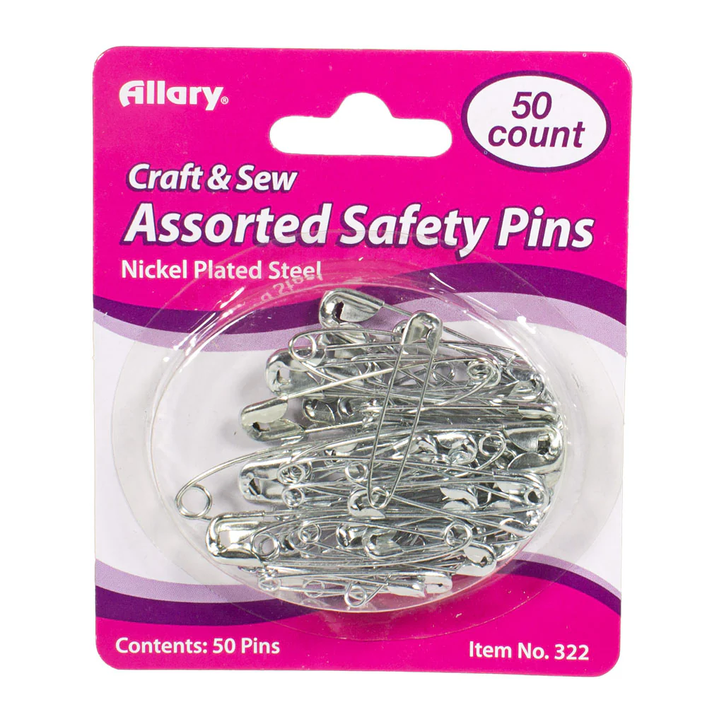 Allary Safety Pins - 50ct