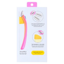 Billie Malibu Starter Kit Women Razor - 2, 5-Blade Refills & Magnetic Holder - Image 2
