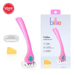 Billie Malibu Starter Kit Women Razor - 2, 5-Blade Refills & Magnetic Holder - Image 3