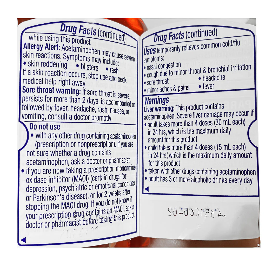 Dayquil Cold & Flu- 4 oz. - Image 3