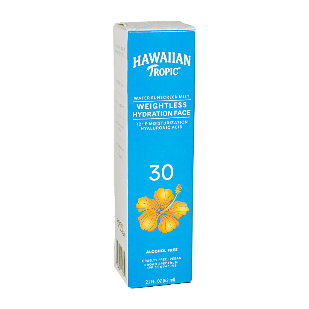 Hawaiian Tropic Weightless Hydration Face Water Sunscreen Mist - SPF 30 - 2.1 oz.