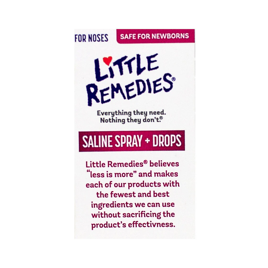Little Remedies Saline Spray + Drops-  0.5 oz. - Image 3