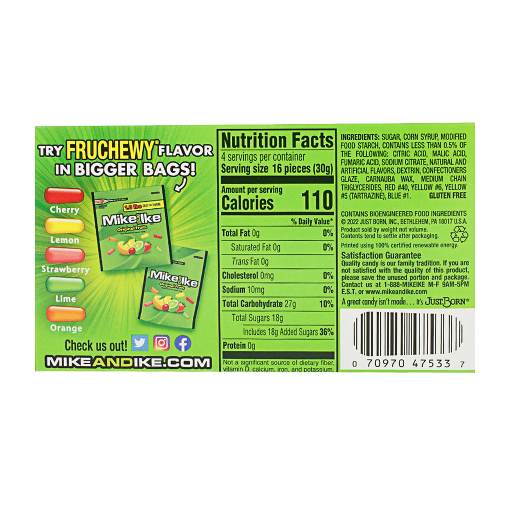 Mike and Ike Original Fruits Candy, 4.25 oz - Image 3