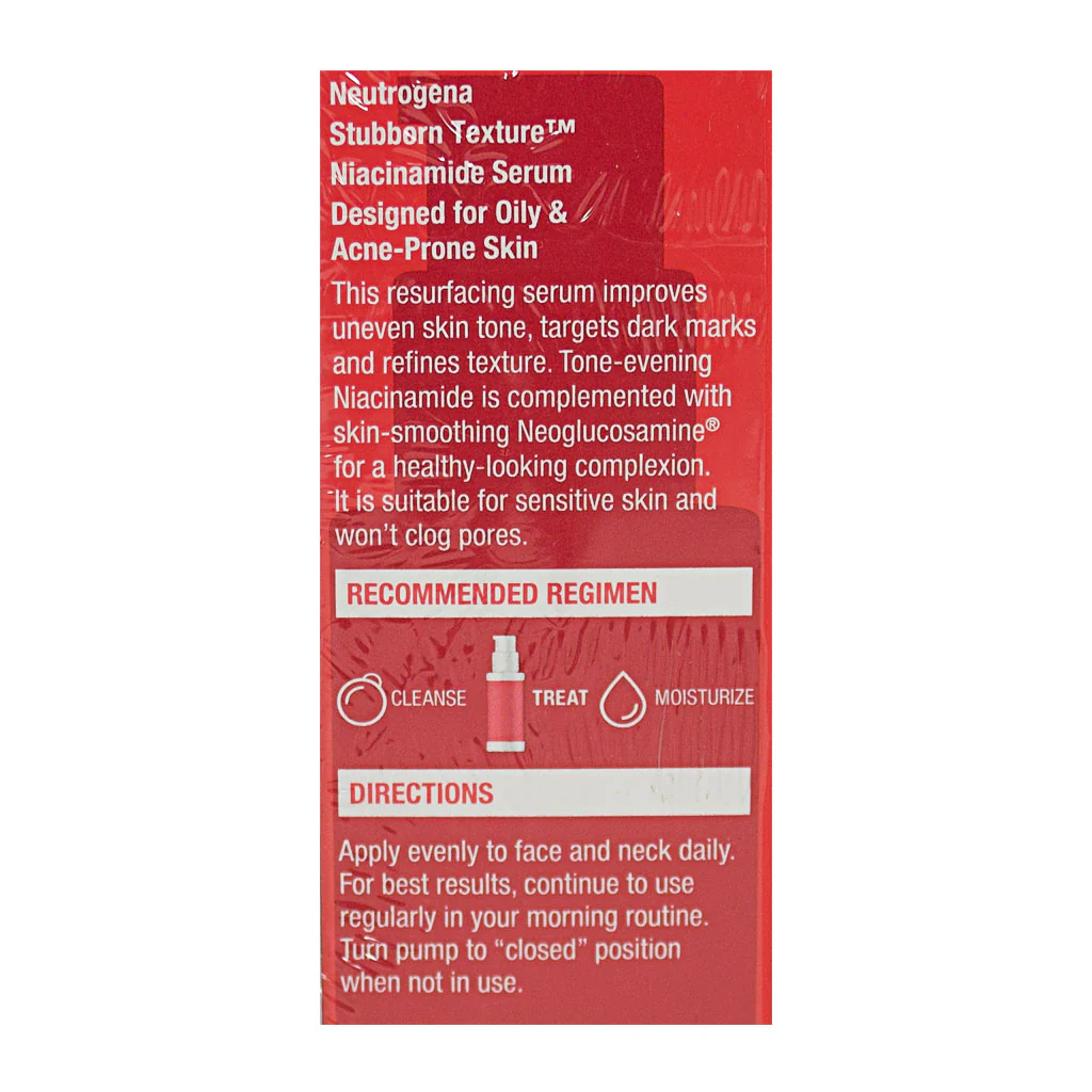 Neutrogena Stubborn Texture Niacinamide Serum - 1 oz. - Image 3