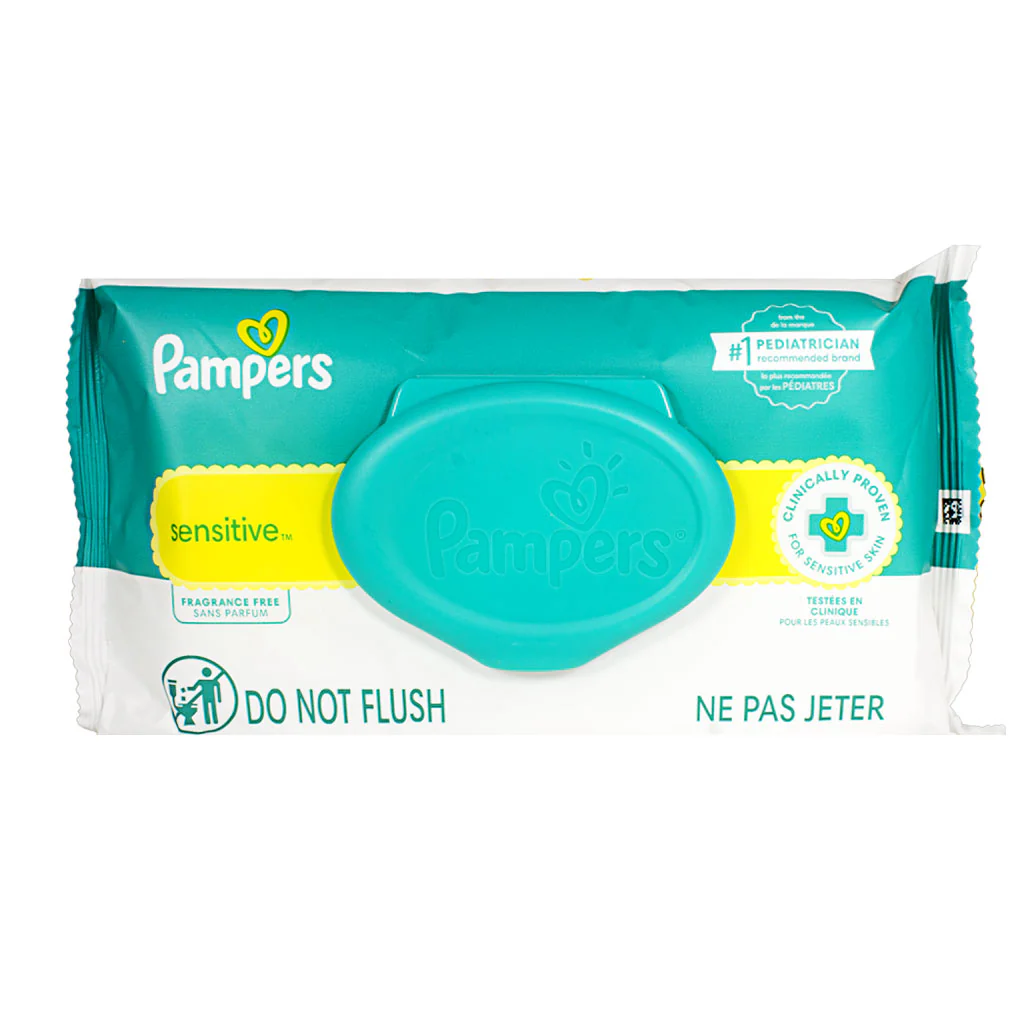 Pampers Sensitive Unscented Baby Wipes - 36 ct