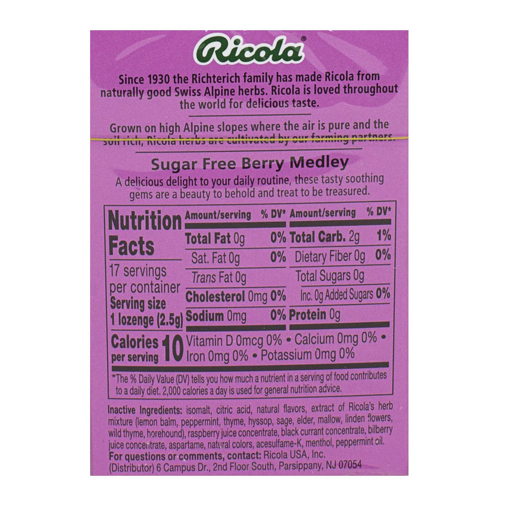 Ricola Berry Medley Cough Drops - 17 ct. - Image 2