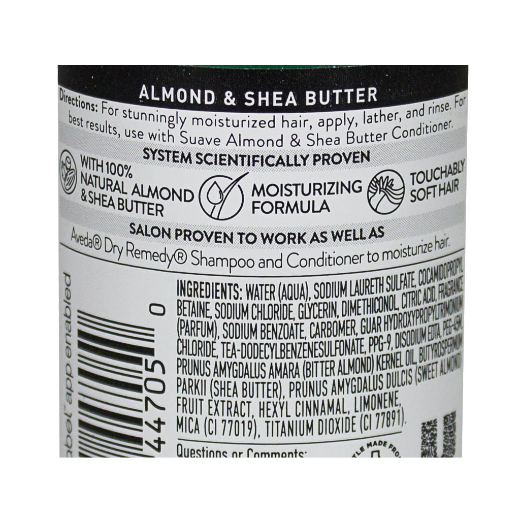 Suave Almond & Shea Butter Moisturizing Shampoo - 3 oz. - Image 2
