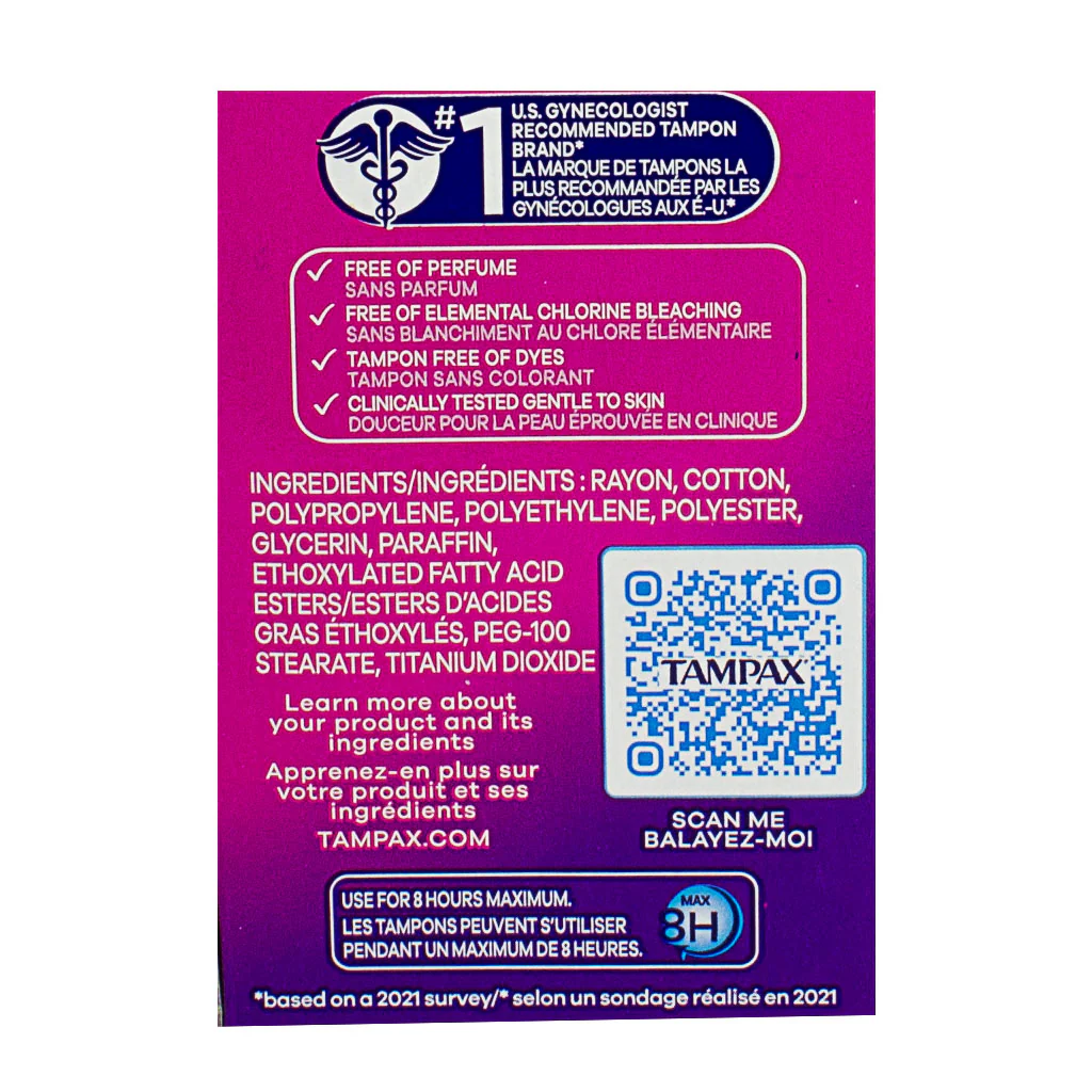 DBM - Tampax Pocket Radiant Tampons Super Unscented - 14 ct. - Image 4