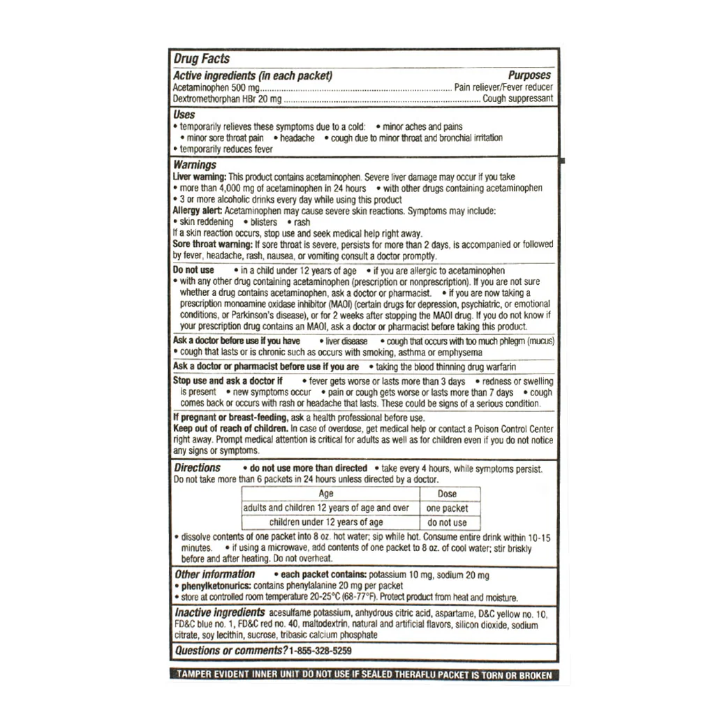 Theraflu Severe Cold & Cough Daytime - Card of 1 - Image 2