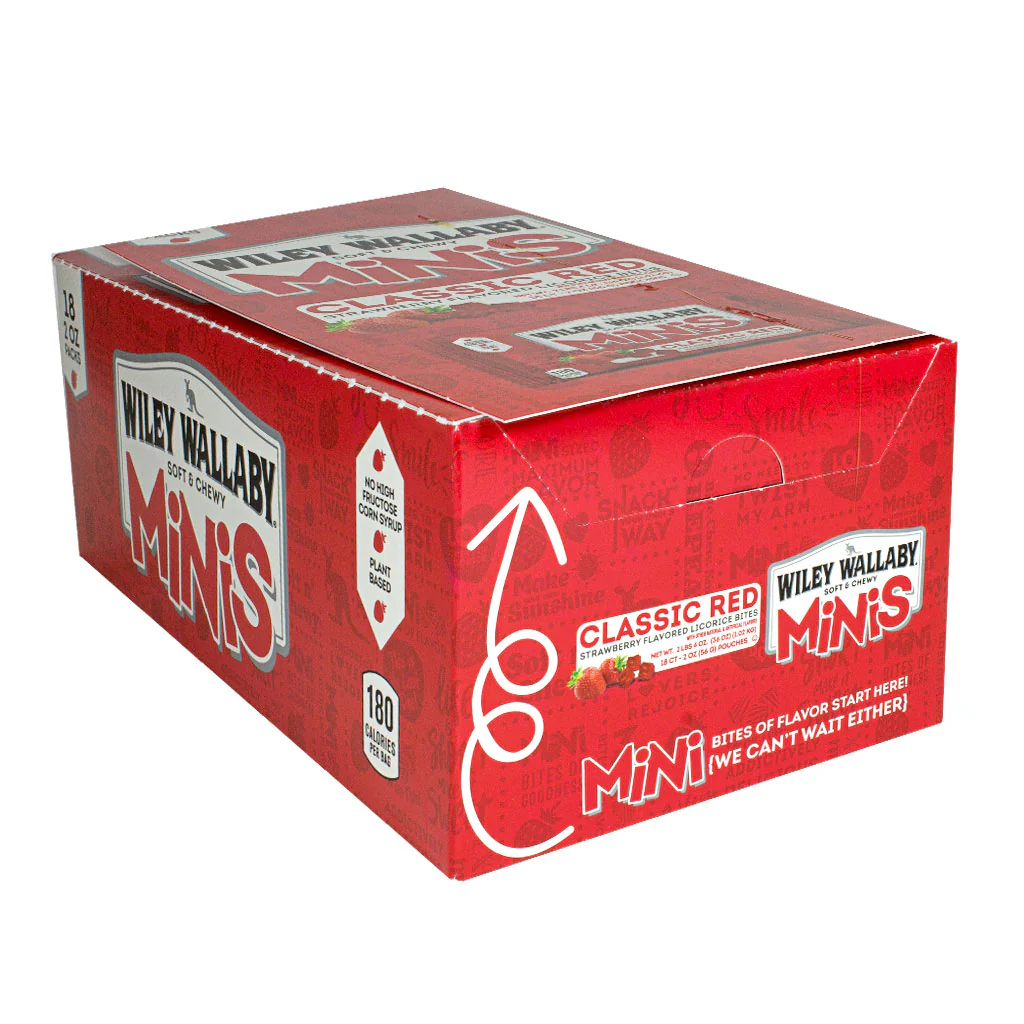 Wiley Wallaby Classic Red Minis Licorice Bites - 2 oz. - Image 2