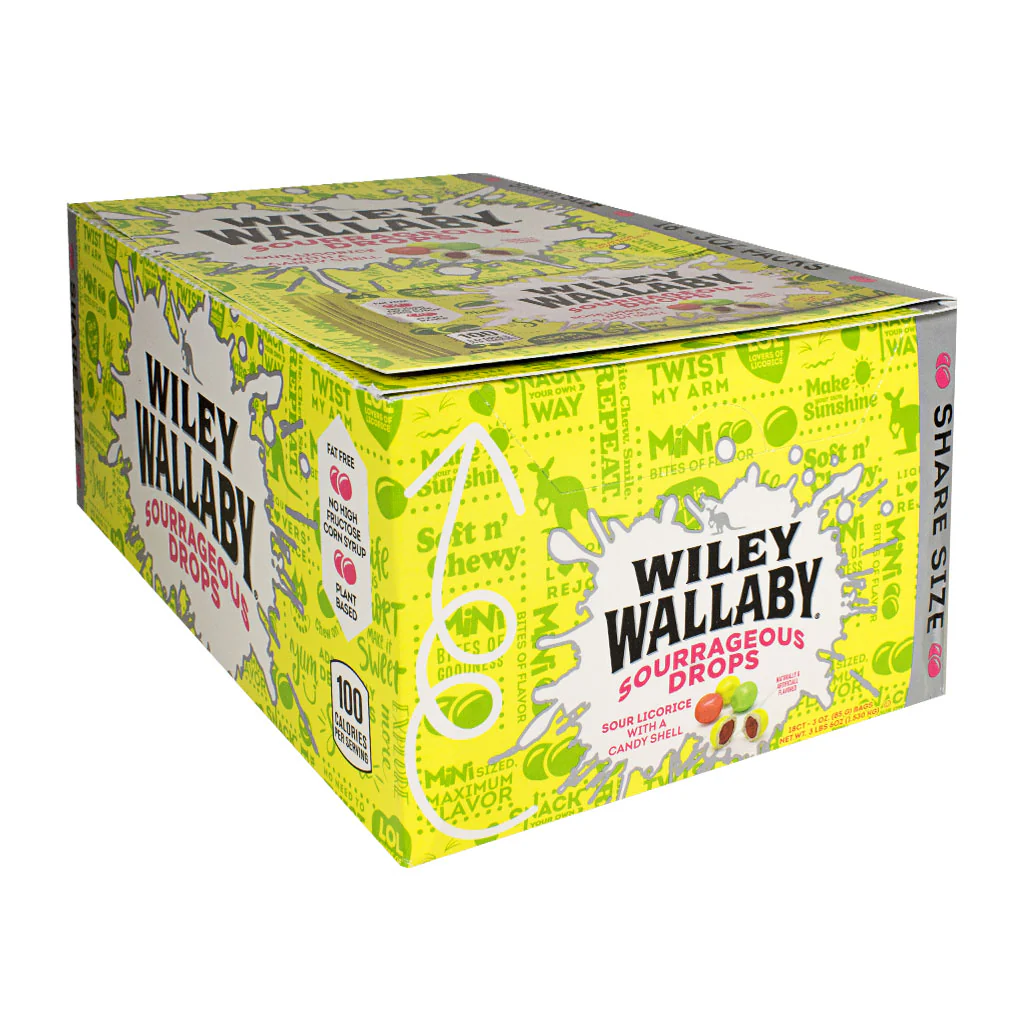 Wiley Wallaby Sourrageous Licorice Drops - 3 oz. - Image 2