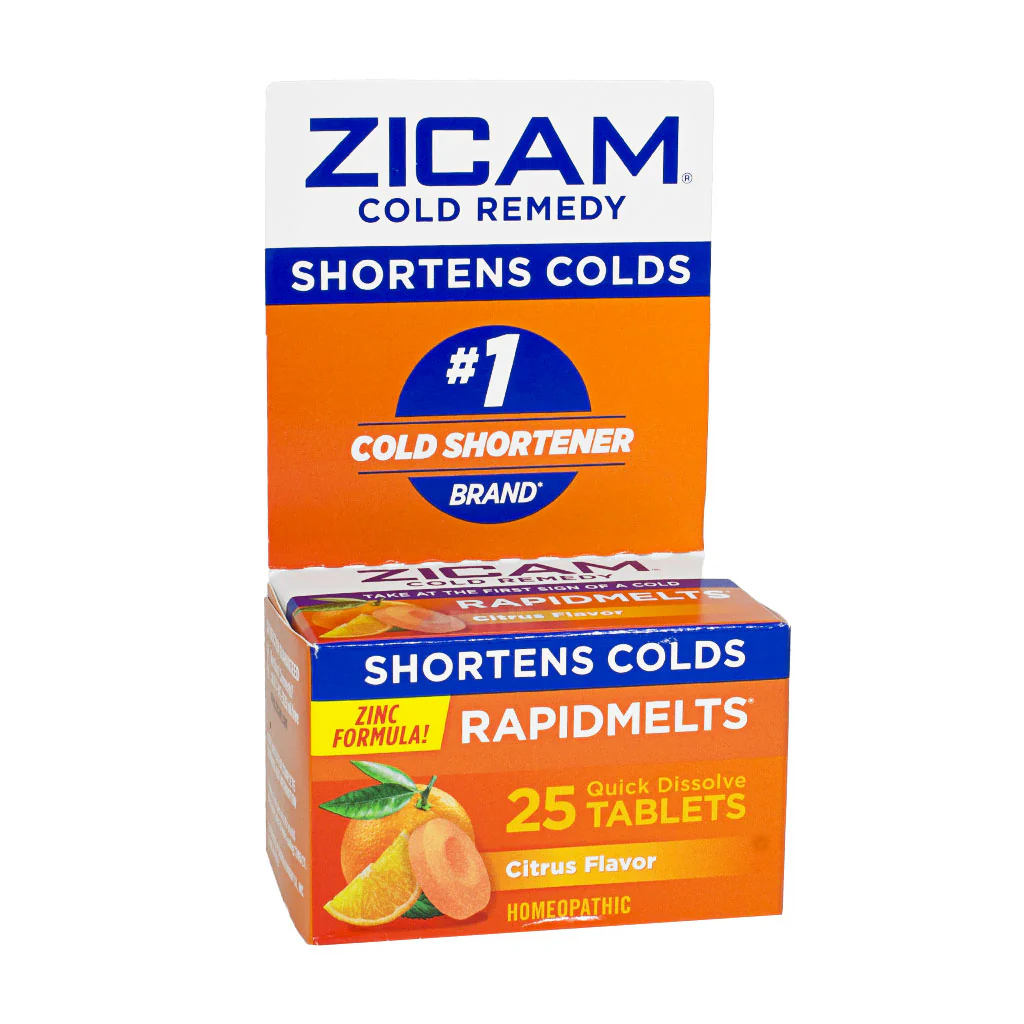 Zicam Cold Remedy Zinc Rapidmelts, Citrus- 25 Count