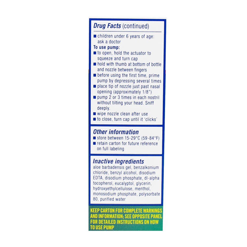 Zicam Intense Sinus Relief Menthol & Eucalyptus 0.5oz - Image 4