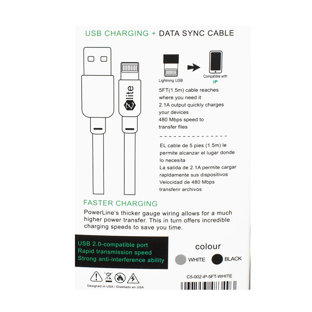 Zlite iPhone Charging Cable - 5 ft. - Image 2