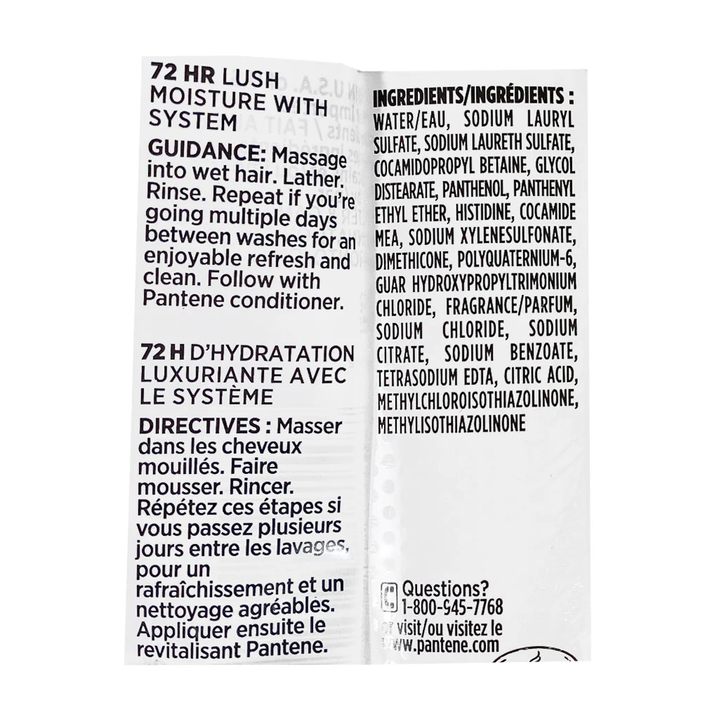 Pantene Moisture Renewal Shampoo - 1.7 oz. - Image 2
