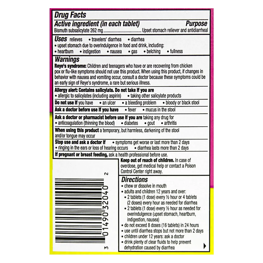 Pepto Bismol Chewables - Box of 2 - Image 2