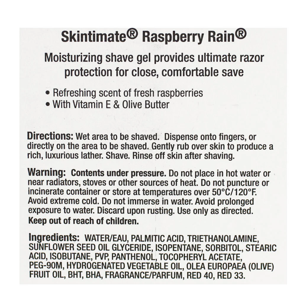 Skintimate Moisturizing  Shave Gel - Carded 2.75 oz. - Image 2