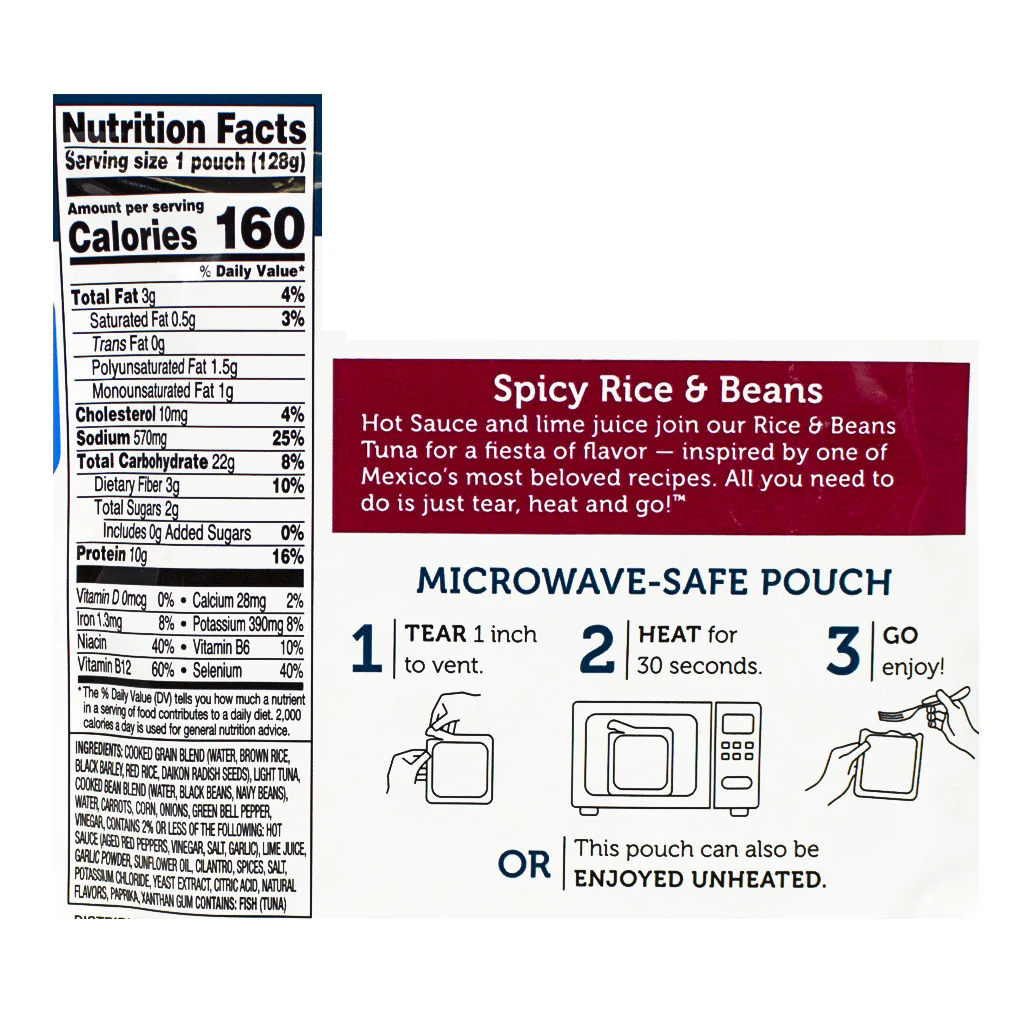 StarKist Creations Microwaveables Tuna Spicy Rice & Beans – 4.5 oz. - Image 3