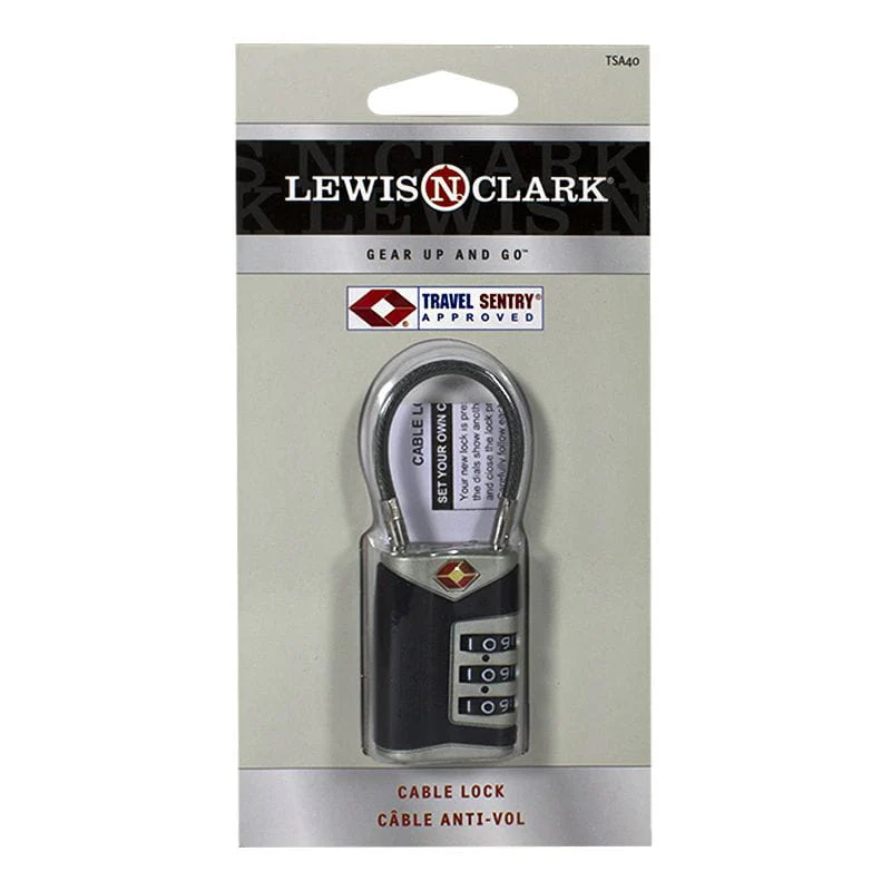 DBW - Lewis N. Clark T.S.A. Approved Cable Luggage Lock
