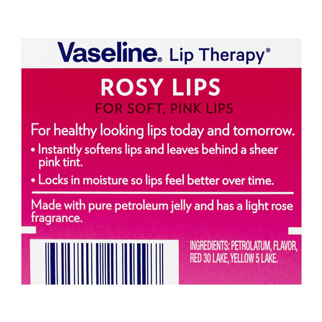Vaseline Lip Therapy Rosy Lips - 0.25 oz. Jar - Image 2