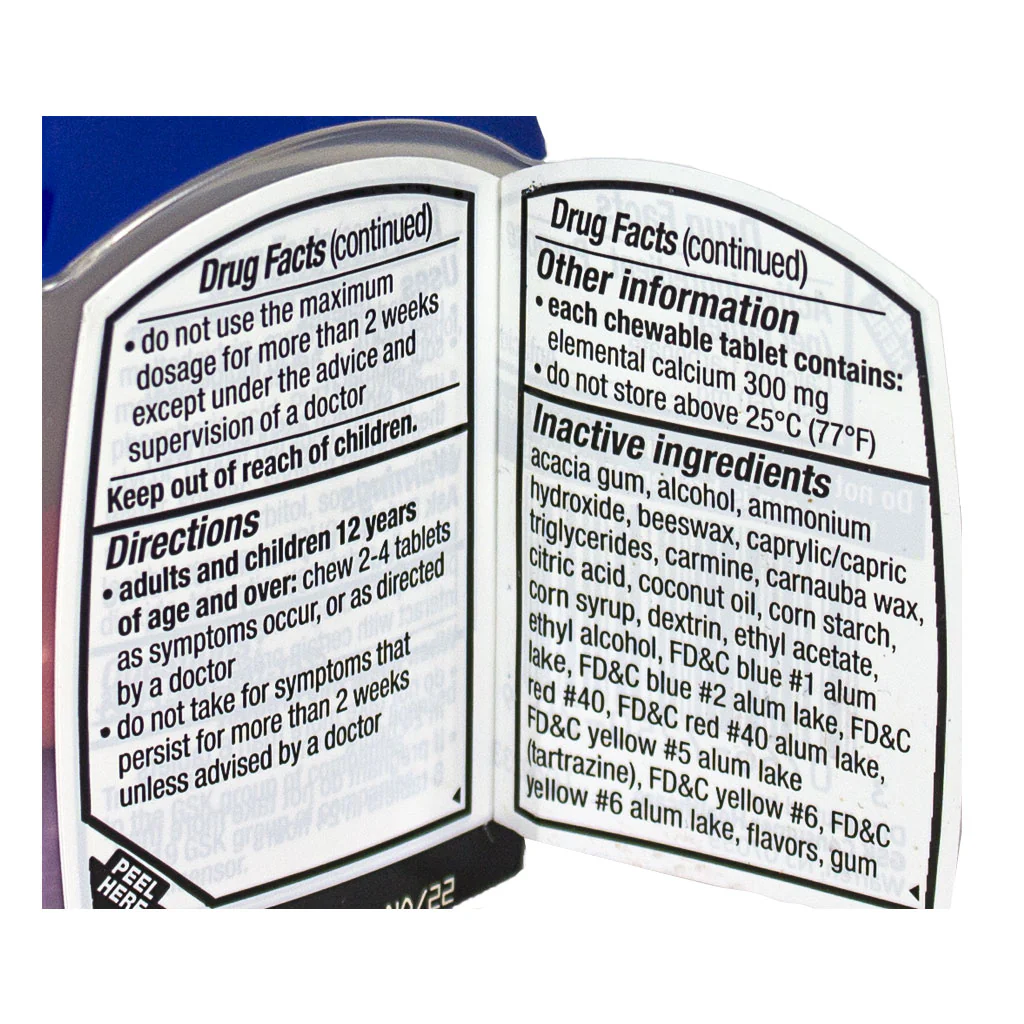 Tums Chewy Bites Mixed Berry – Bottle of 8 - Image 3
