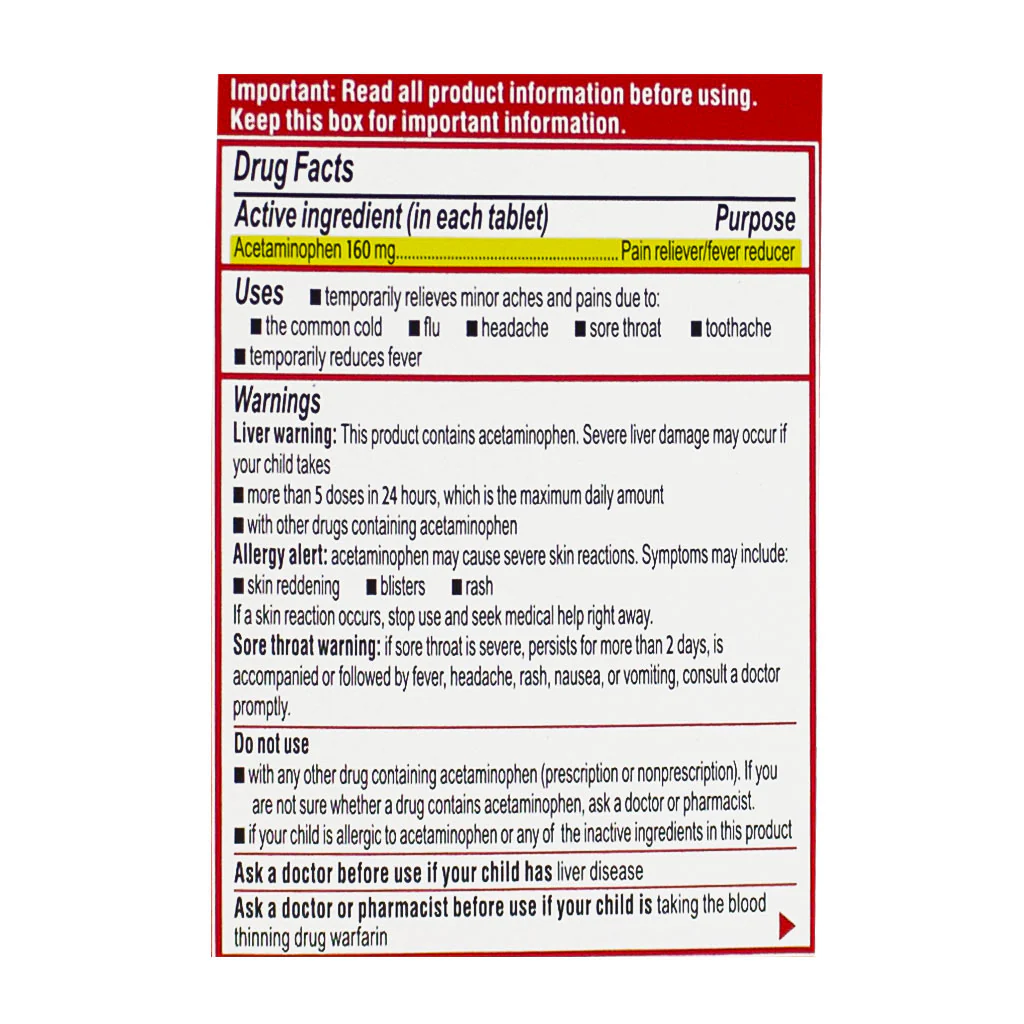 Tylenol Children's Bubblegum Chewables - Box of 24 - Image 3