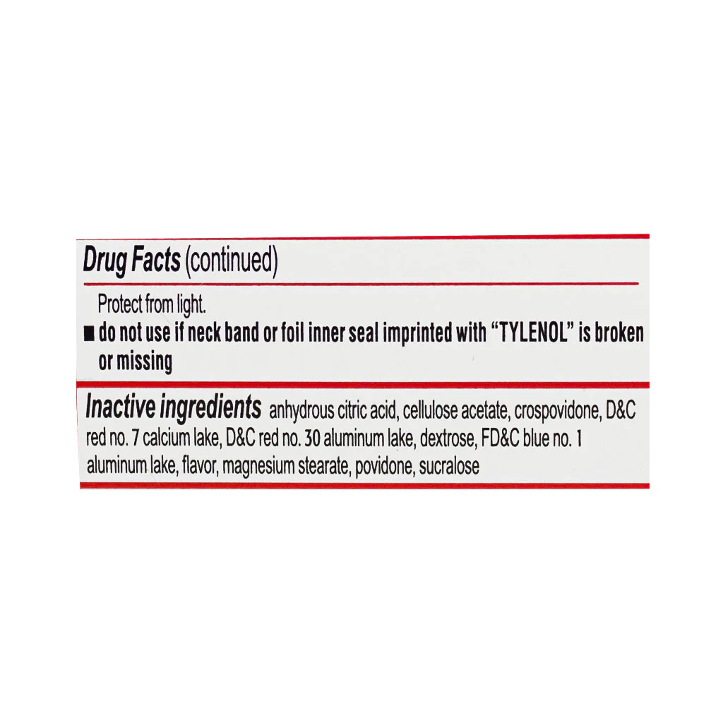 Tylenol Children's Chewables Grape - Box of 24 - Image 4