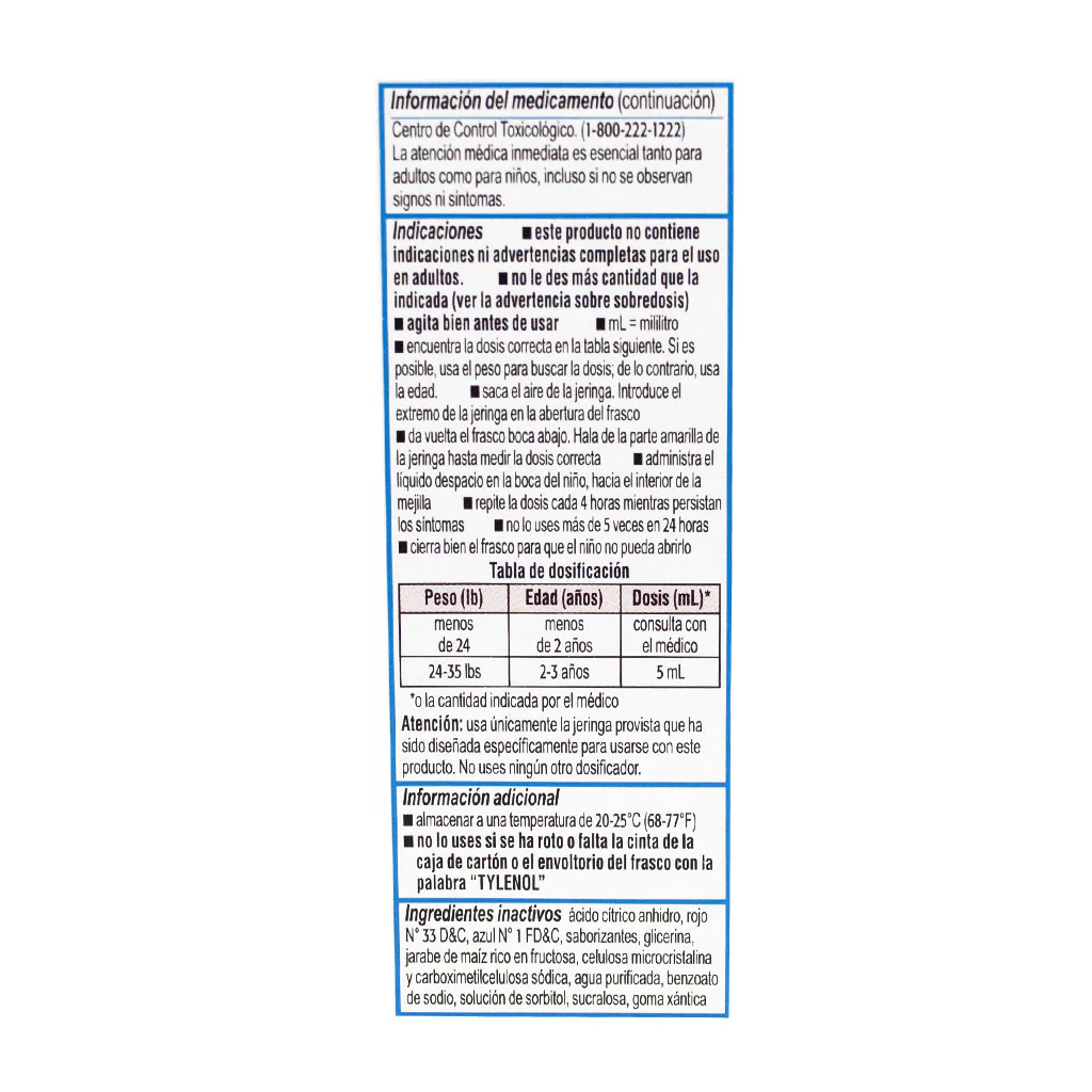Tylenol Infants' Grape Flavor Oral Suspension  - 2 fluid oz. - Image 2
