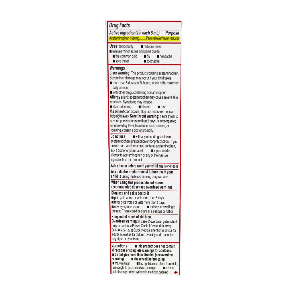 Tylenol Infants' Grape Flavor Oral Suspension  - 2 fluid oz. - Image 4