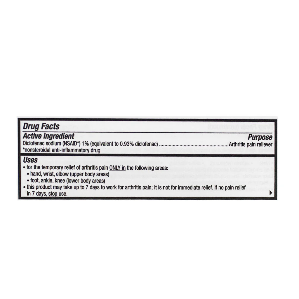 Voltaren Arthritis Pain Relief Gel – 20 gr - Image 3