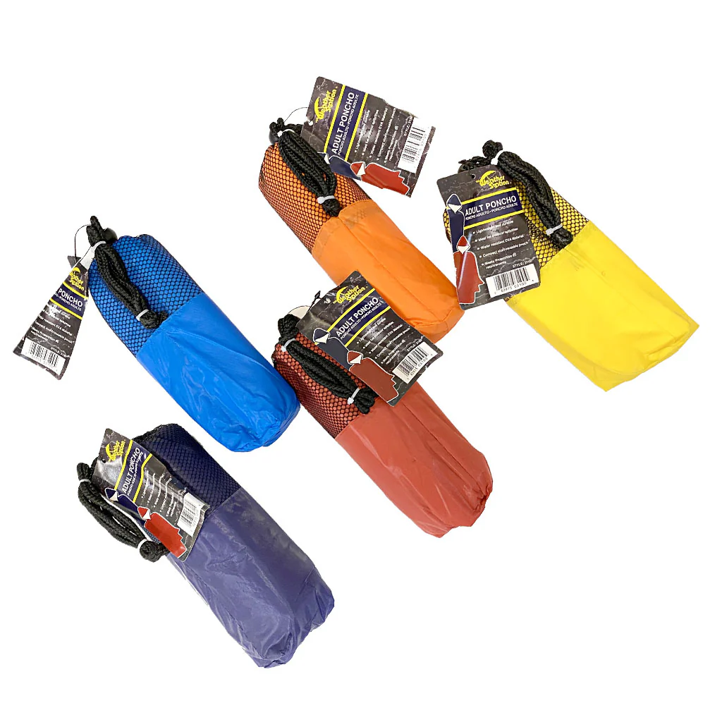 Weather Station Adult Poncho - Assorted Colors - Image 3