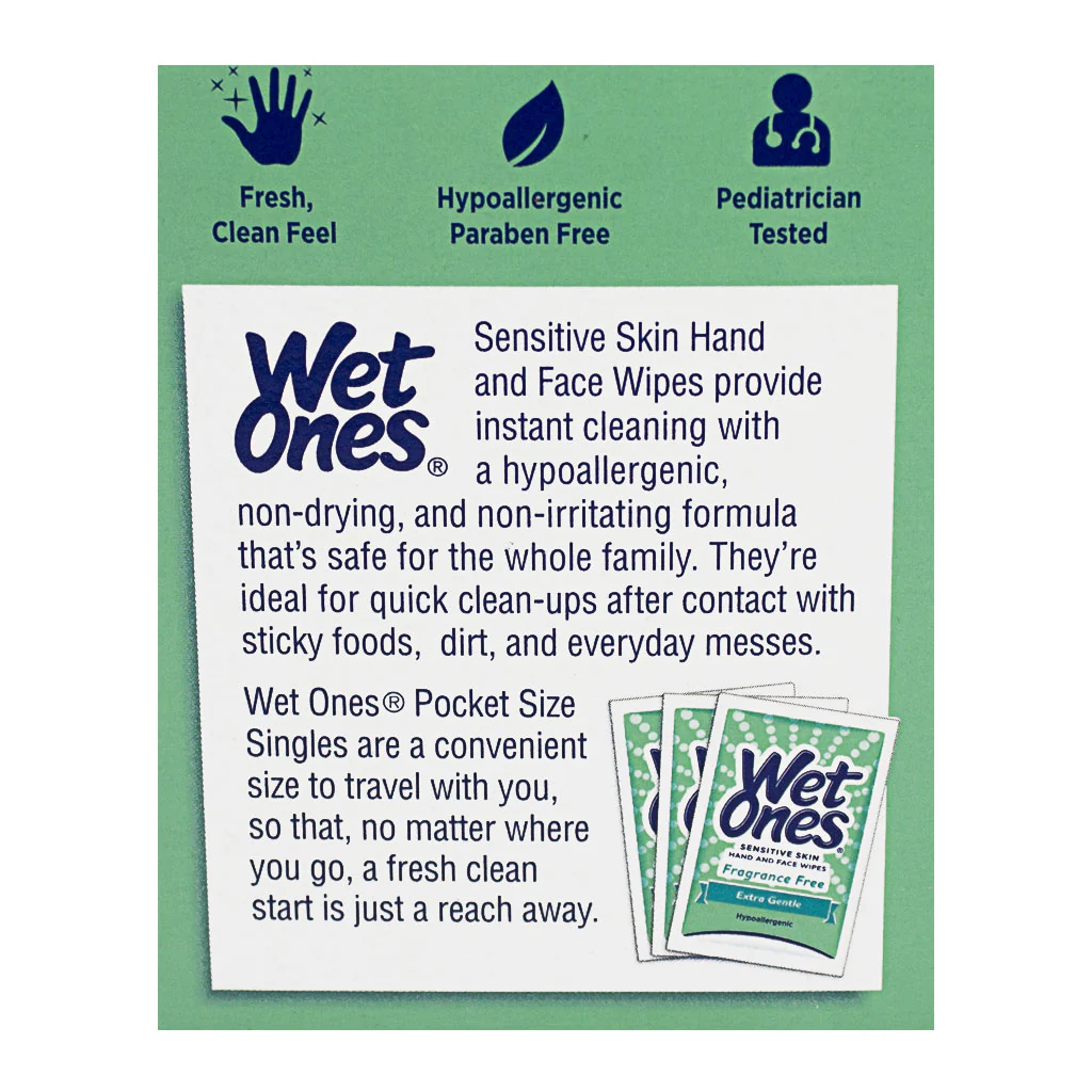 Wet Ones Sensitive Skin Single Wipes - Pack of 1 - Image 3