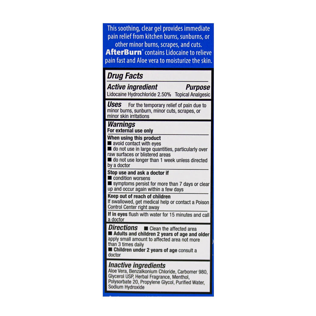 After Burn Gel with Aloe - 2 oz. - Image 2