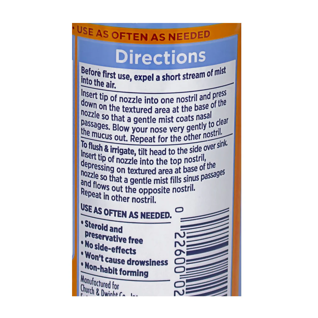 Arm & Hammer Simply Saline Nasal Mist - 1.5 oz. - Image 3