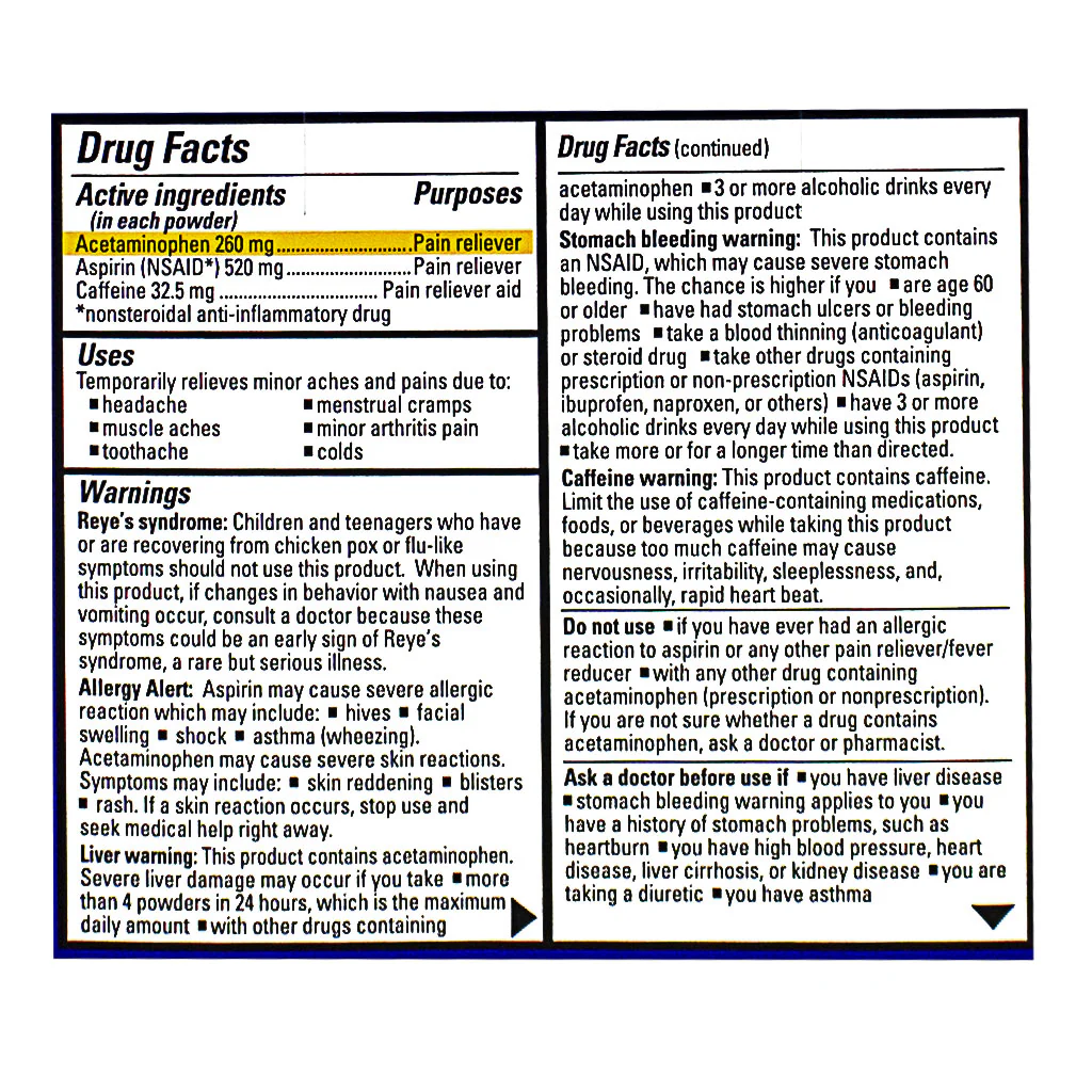 Goody's Extra Strength Headache Powder Sticks - Pack of 2 - Image 2